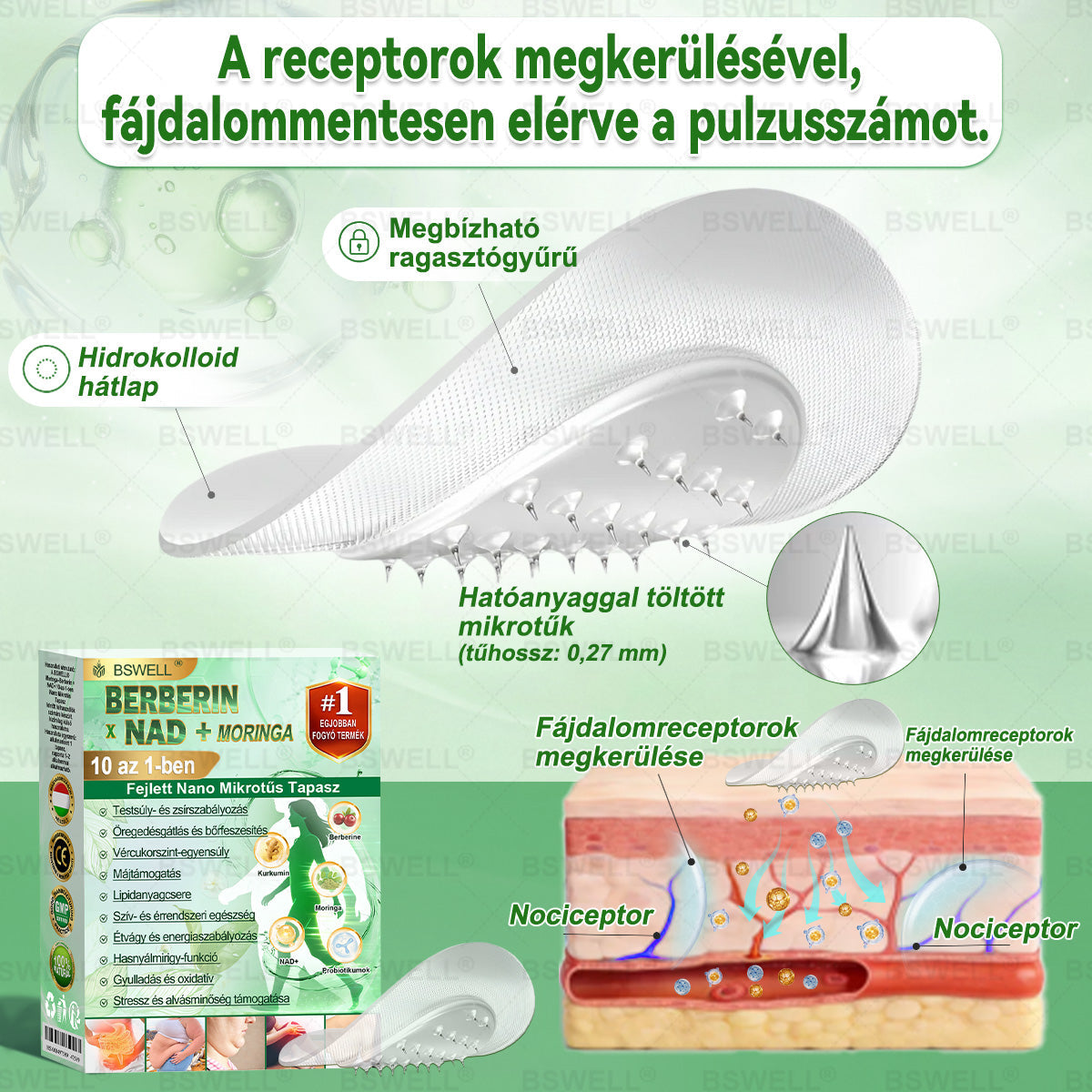 🍊BSWELL® Nano mikrotűs karcsúsító tapasz (Csak naponta egyszer, látható változások 28 nap alatt) ✅ Elhízás, szív- és érrendszeri egészség, cukorbetegség, alvási apnoé, bélflóra, ízületi problémák és egyéb tünetek esetén